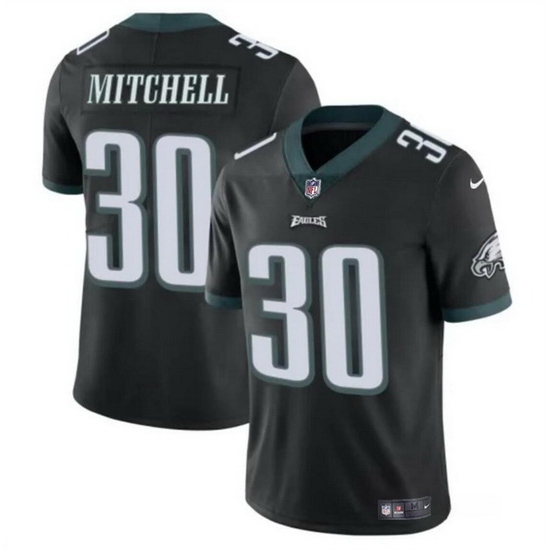 Men Philadelphia Eagles 30 Quinyon Mitchell Black 2024 Draft Vapor Untouchable Limited Stitched Football Jersey Men Philadelphia Eagles 30 Quinyon Mitchell Black 2024 Draft Vapor Untouchable Limited Stitched Football Jersey