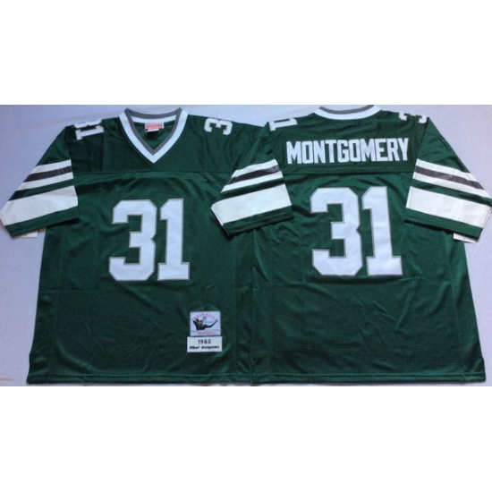 Men Philadelphia Eagles 31 Wilbert Montgomery Green M&N Throwback Jersey Men Philadelphia Eagles 31 Wilbert Montgomery Green M&N Throwback Jersey