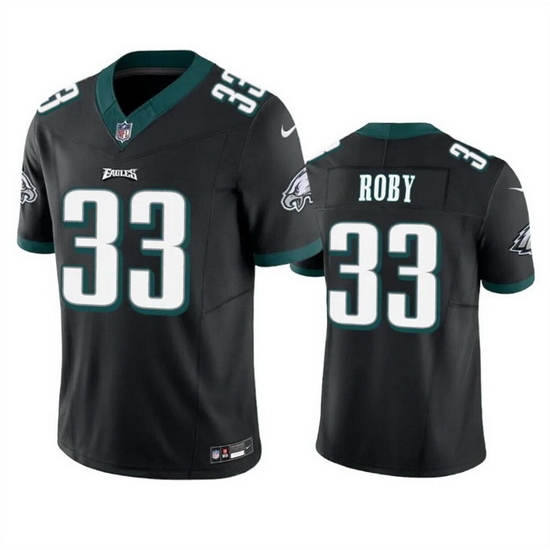 Men Philadelphia Eagles 33 Bradley Roby Black 2023 F U S E Vapor Untouchable Limited Stitched Football Jersey Men Philadelphia Eagles 33 Bradley Roby Black 2023 F U S E Vapor Untouchable Limited Stitched Football Jersey