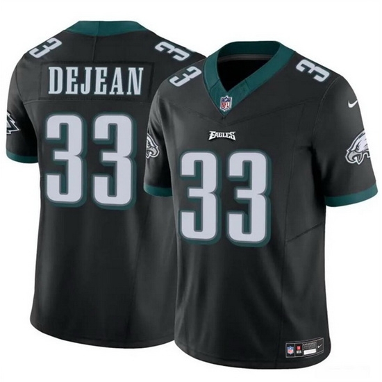 Men Philadelphia Eagles 33 Cooper DeJean Black 2024 Draft F U S E Vapor Untouchable Limited Stitched Football Jersey Men Philadelphia Eagles 33 Cooper DeJean Black 2024 Draft F U S E Vapor Untouchable Limited Stitched Football Jersey
