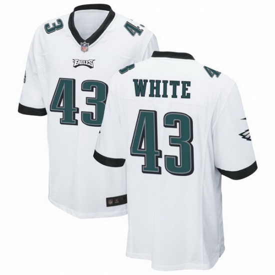 Men Philadelphia Eagles 43 Kyzir White White Vapor Untouchable Limited Stitched Jersey Men Philadelphia Eagles 43 Kyzir White White Vapor Untouchable Limited Stitched Jersey