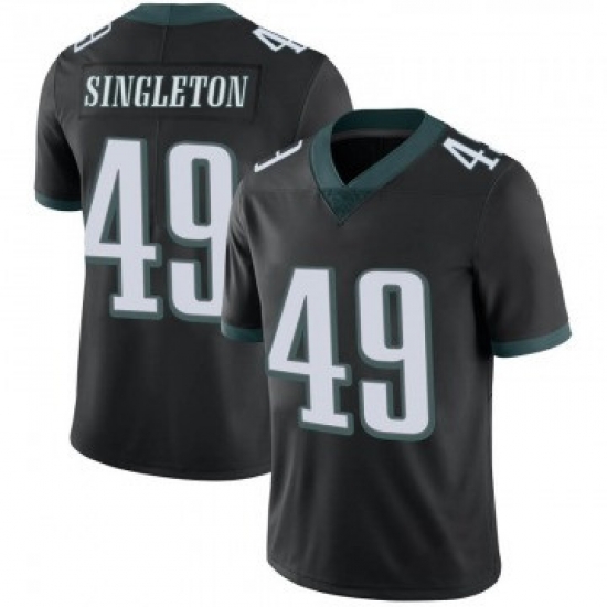 Men Philadelphia Eagles 49 Alex Singleton Black Limited Alternate Vapor Untouchable Nike Jersey Men Philadelphia Eagles 49 Alex Singleton Black Limited Alternate Vapor Untouchable Nike Jersey