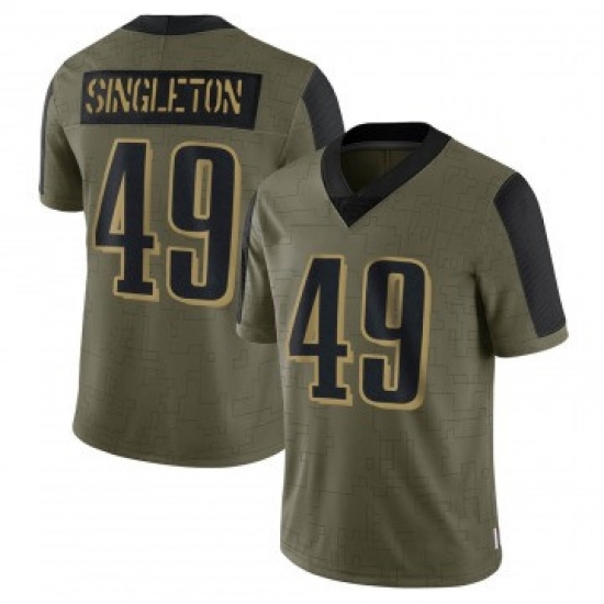 Men Philadelphia Eagles 49 Alex Singleton Olive Limited 2021 Salute To Service Nike Jersey Men Philadelphia Eagles 49 Alex Singleton Olive Limited 2021 Salute To Service Nike Jersey