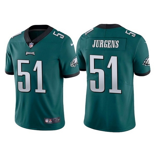 Men Philadelphia Eagles 51 Cameron Jurgens Green Vapor Untouchable Limited Stitched Jersey Men Philadelphia Eagles 51 Cameron Jurgens Green Vapor Untouchable Limited Stitched Jersey