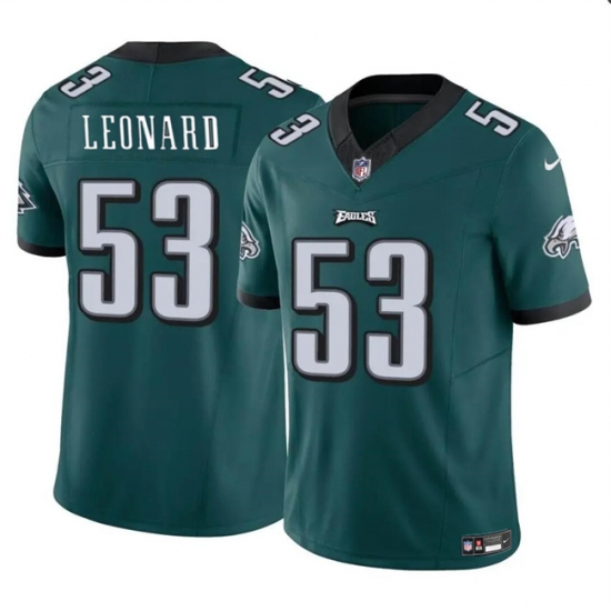 Men Philadelphia Eagles 53 Shaquille Leonard Green 2023 F U S E Throwback Vapor Untouchable Limited Stitched Football Jersey Men Philadelphia Eagles 53 Shaquille Leonard Green 2023 F U S E Throwback Vapor Untouchable Limited Stitched Football Jersey