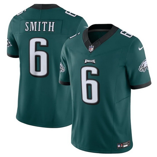 Men Philadelphia Eagles 6 DeVonta Smith Green 2023 F.U.S.E. Vapor Untouchable Limited Stitched Football Jersey Men Philadelphia Eagles 6 DeVonta Smith Green 2023 F.U.S.E. Vapor Untouchable Limited Stitched Football Jersey