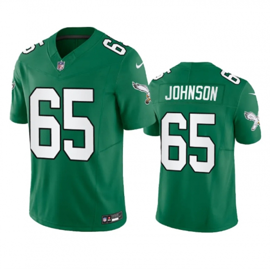 Men Philadelphia Eagles 65 Lane Johnson Green 2023 F U S E Vapor Untouchable Stitched Football Jersey Men Philadelphia Eagles 65 Lane Johnson Green 2023 F U S E Vapor Untouchable Stitched Football Jersey
