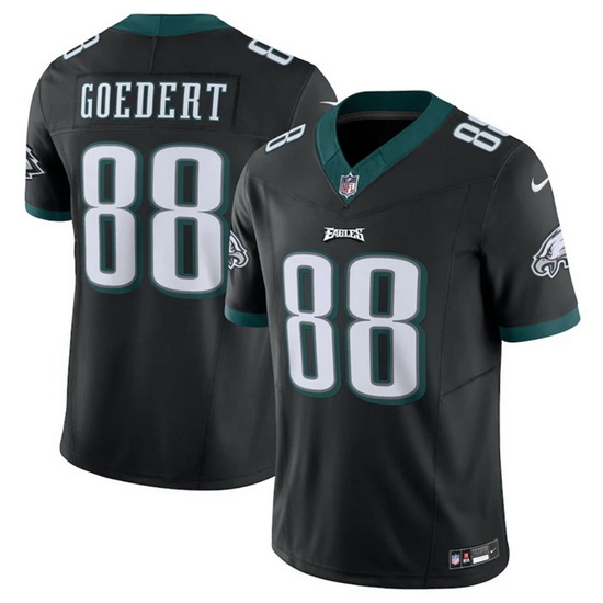 Men Philadelphia Eagles 88 Dallas Goedert Black 2023 F U S E Vapor Untouchable Limited Stitched Football Jersey Men Philadelphia Eagles 88 Dallas Goedert Black 2023 F U S E Vapor Untouchable Limited Stitched Football Jersey