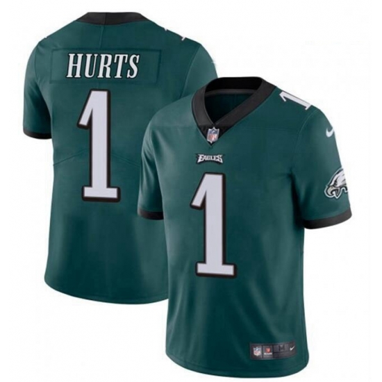 Men Philadelphia Eagles Jalen Hurts 1 Limited Green Vapor Untouchable NFL Jersey Men Philadelphia Eagles Jalen Hurts 1 Limited Green Vapor Untouchable NFL Jersey