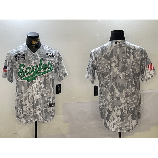 Men Philadelphia Eagles big logo 2024 F U S E Arctic Camo Salute To Service Limited Stitched Jersey 15 Men Philadelphia Eagles big logo 2024 F U S E Arctic Camo Salute To Service Limited Stitched Jersey 15