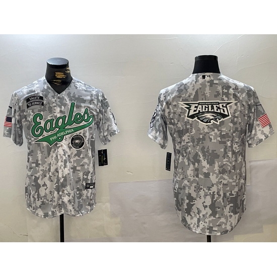 Men Philadelphia Eagles big logo 2024 F U S E Arctic Camo Salute To Service Limited Stitched Jersey 2 Men Philadelphia Eagles big logo 2024 F U S E Arctic Camo Salute To Service Limited Stitched Jersey 2