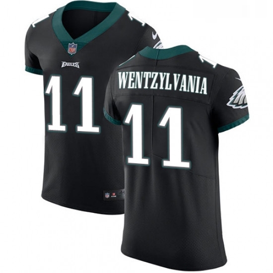 Mens Nike Philadelphia Eagles 11 Carson Wentz Black Alternate Wentzylvania Vapor Untouchable Elite Player NFL Jersey Mens Nike Philadelphia Eagles 11 Carson Wentz Black Alternate Wentzylvania Vapor Untouchable Elite Player NFL Jersey