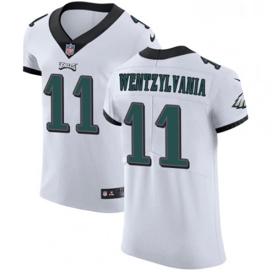 Mens Nike Philadelphia Eagles 11 Carson Wentz Elite White Wentzylvania NFL Jersey Mens Nike Philadelphia Eagles 11 Carson Wentz Elite White Wentzylvania NFL Jersey
