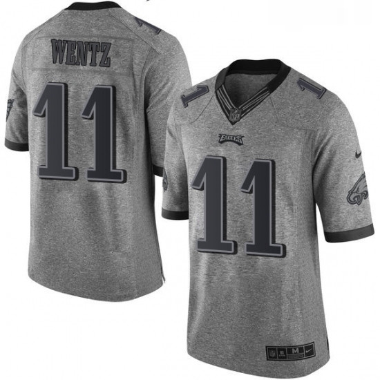 Mens Nike Philadelphia Eagles 11 Carson Wentz Limited Gray Gridiron NFL Jersey Mens Nike Philadelphia Eagles 11 Carson Wentz Limited Gray Gridiron NFL Jersey