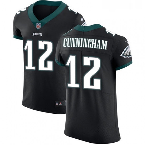 Mens Nike Philadelphia Eagles 12 Randall Cunningham Black Alternate Vapor Untouchable Elite Player NFL Jersey Mens Nike Philadelphia Eagles 12 Randall Cunningham Black Alternate Vapor Untouchable Elite Player NFL Jersey