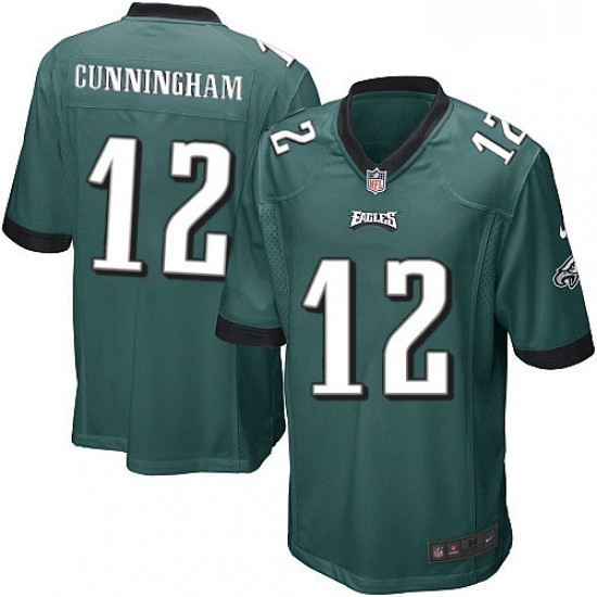 Mens Nike Philadelphia Eagles 12 Randall Cunningham Game Midnight Green Team Color NFL Jersey Mens Nike Philadelphia Eagles 12 Randall Cunningham Game Midnight Green Team Color NFL Jersey