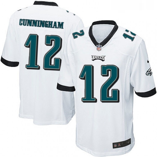 Mens Nike Philadelphia Eagles 12 Randall Cunningham Game White NFL Jersey Mens Nike Philadelphia Eagles 12 Randall Cunningham Game White NFL Jersey