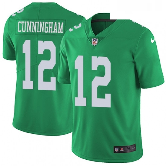 Mens Nike Philadelphia Eagles 12 Randall Cunningham Limited Green Rush Vapor Untouchable NFL Jersey Mens Nike Philadelphia Eagles 12 Randall Cunningham Limited Green Rush Vapor Untouchable NFL Jersey