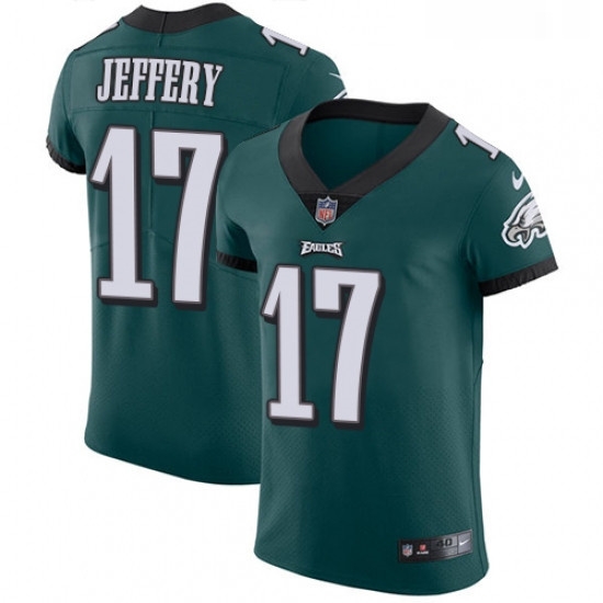 Mens Nike Philadelphia Eagles 17 Alshon Jeffery Midnight Green Team Color Vapor Untouchable Elite Player NFL Jersey Mens Nike Philadelphia Eagles 17 Alshon Jeffery Midnight Green Team Color Vapor Untouchable Elite Player NFL Jersey