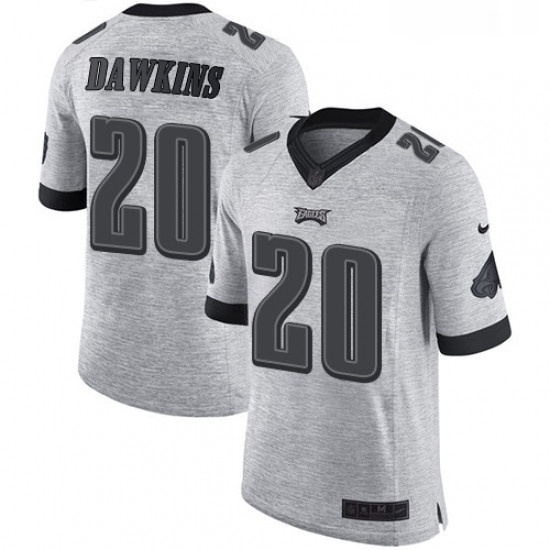 Mens Nike Philadelphia Eagles 20 Brian Dawkins Limited Gray Gridiron II NFL Jersey Mens Nike Philadelphia Eagles 20 Brian Dawkins Limited Gray Gridiron II NFL Jersey