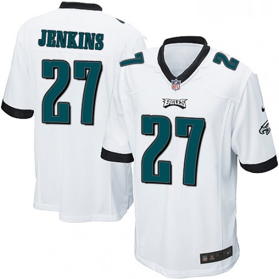 Mens Nike Philadelphia Eagles 27 Malcolm Jenkins Game White NFL Jersey Mens Nike Philadelphia Eagles 27 Malcolm Jenkins Game White NFL Jersey