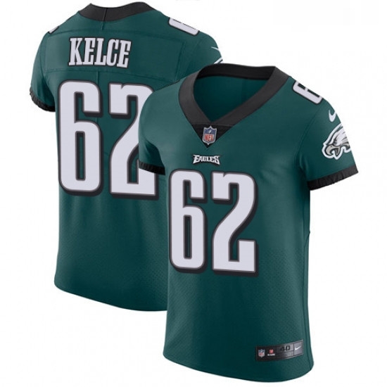 Mens Nike Philadelphia Eagles 62 Jason Kelce Midnight Green Team Color Vapor Untouchable Elite Player NFL Jersey Mens Nike Philadelphia Eagles 62 Jason Kelce Midnight Green Team Color Vapor Untouchable Elite Player NFL Jersey