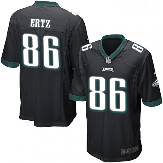 Mens Nike Philadelphia Eagles 86 Zach Ertz Game Black Alternate NFL Jersey Mens Nike Philadelphia Eagles 86 Zach Ertz Game Black Alternate NFL Jersey