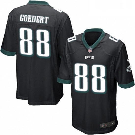 Mens Nike Philadelphia Eagles 88 Dallas Goedert Game Black Alternate NFL Jersey Mens Nike Philadelphia Eagles 88 Dallas Goedert Game Black Alternate NFL Jersey