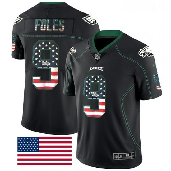 Mens Nike Philadelphia Eagles 9 Nick Foles Limited Black Rush USA Flag NFL Jersey Mens Nike Philadelphia Eagles 9 Nick Foles Limited Black Rush USA Flag NFL Jersey