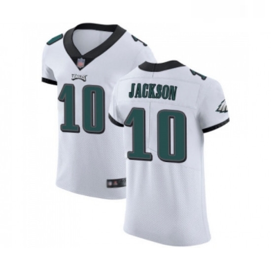 Mens Philadelphia Eagles 10 DeSean Jackson White Vapor Untouchable Elite Player Football Jersey Mens Philadelphia Eagles 10 DeSean Jackson White Vapor Untouchable Elite Player Football Jersey