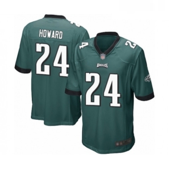 Mens Philadelphia Eagles 24 Jordan Howard Game Midnight Green Team Color Football Jersey Mens Philadelphia Eagles 24 Jordan Howard Game Midnight Green Team Color Football Jersey