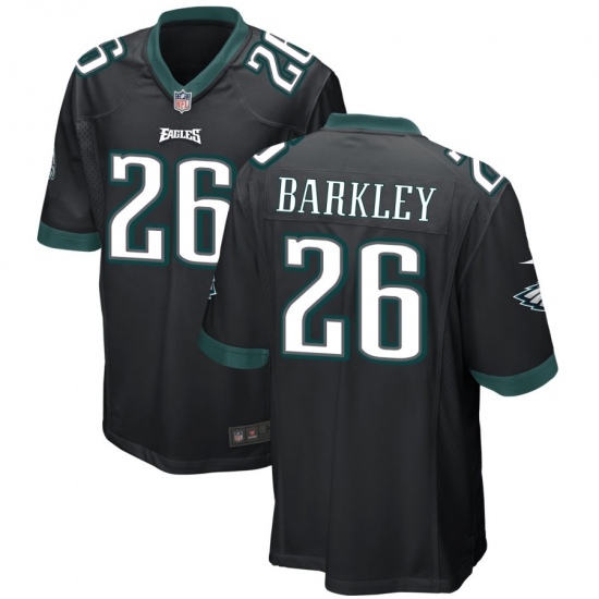 Men's Philadelphia Eagles #26 SAQUON BARKLEY Black Vapor Untouchable Limited Stitched Football Jersey Men's Philadelphia Eagles #26 SAQUON BARKLEY Black Vapor Untouchable Limited Stitched Football Jersey