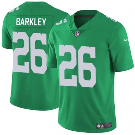 Men's Philadelphia Eagles #26 Saquon Barkley Kelly Green Vapor Untouchable Limited Football Stitched Jersey Men's Philadelphia Eagles #26 Saquon Barkley Kelly Green Vapor Untouchable Limited Football Stitched Jersey