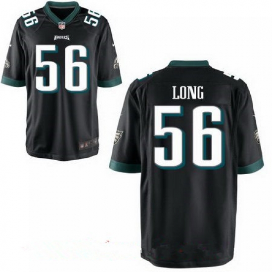 Mens Philadelphia Eagles #56 Chris Long Black Alternate Stitched NFL Nike Elite Jersey Mens Philadelphia Eagles #56 Chris Long Black Alternate Stitched NFL Nike Elite Jersey