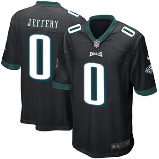 Men's Philadelphia Eagles Alshon Jeffery Nike Black Game Jersey Men's Philadelphia Eagles Alshon Jeffery Nike Black Game Jersey