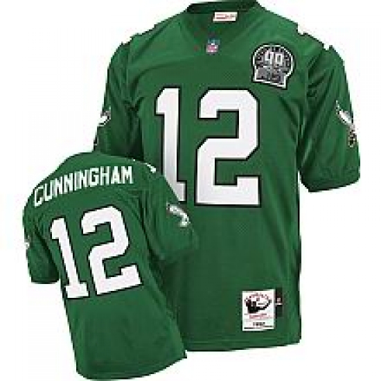 MitchellandNess Philadelphia Eagles 1992 12 Randall Cunningham Throwback Team Color Jersey MitchellandNess Philadelphia Eagles 1992 12 Randall Cunningham Throwback Team Color Jersey