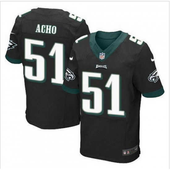 NEW Philadelphia Eagles #51 Emmanuel Acho Black Alternate Mens Stitched NFL Elite Jersey NEW Philadelphia Eagles #51 Emmanuel Acho Black Alternate Mens Stitched NFL Elite Jersey