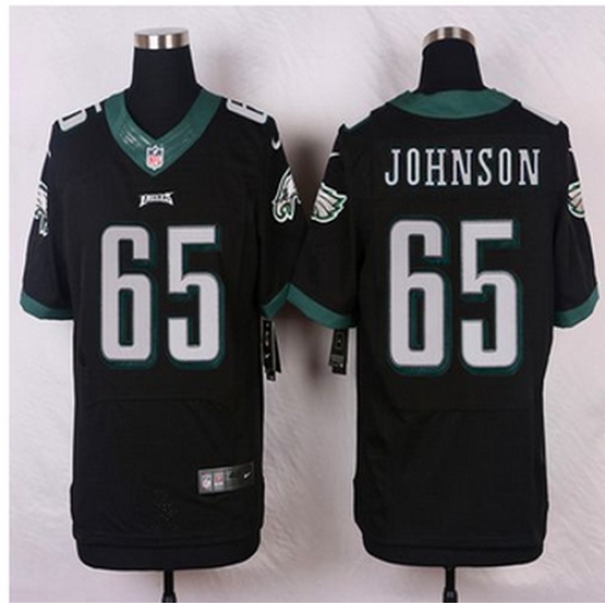 NEW Philadelphia Eagles #65 Lane Johnson Black Alternate Mens Stitched NFL Elite jersey NEW Philadelphia Eagles #65 Lane Johnson Black Alternate Mens Stitched NFL Elite jersey