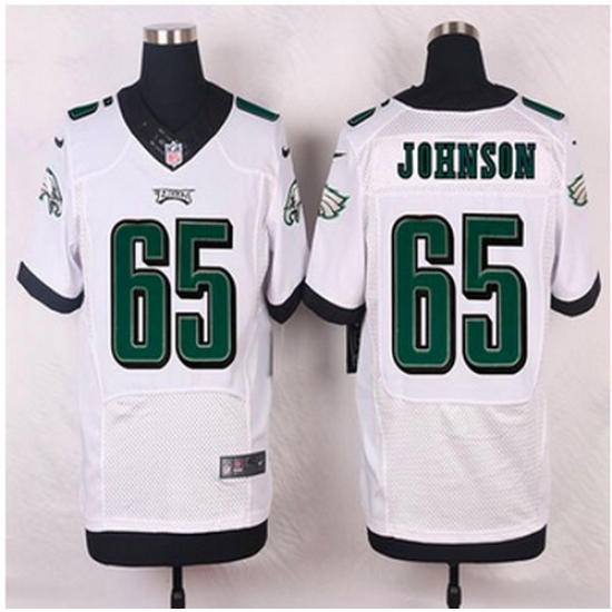 NEW Philadelphia Eagles #65 Lane Johnson White Mens Stitched NFL New Elite Jersey NEW Philadelphia Eagles #65 Lane Johnson White Mens Stitched NFL New Elite Jersey