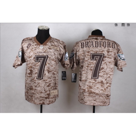 NEW Philadelphia Eagles #7 Sam Bradford Camo Men NFL New Elite Jersey NEW Philadelphia Eagles #7 Sam Bradford Camo Men NFL New Elite Jersey