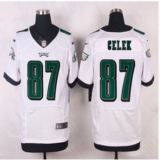 NEW Philadelphia Eagles #87 Brent Celek White Mens Stitched NFL Elite Jersey NEW Philadelphia Eagles #87 Brent Celek White Mens Stitched NFL Elite Jersey