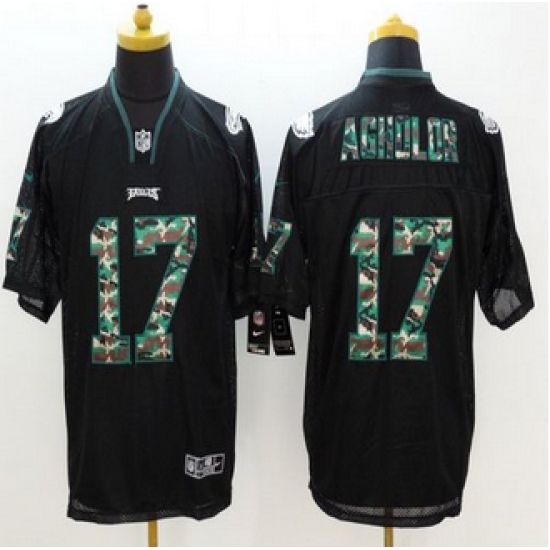 New Philadelphia Eagles #17 Nelson Agholor Black Mens Stitched NFL Elite Camo Fashion Jersey New Philadelphia Eagles #17 Nelson Agholor Black Mens Stitched NFL Elite Camo Fashion Jersey