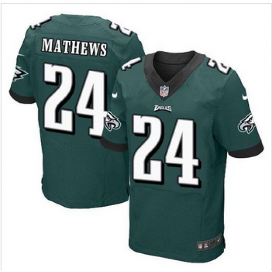 New Philadelphia Eagles #24 Ryan Mathews Midnight Green Team Color Men Stitched Elite jersey New Philadelphia Eagles #24 Ryan Mathews Midnight Green Team Color Men Stitched Elite jersey