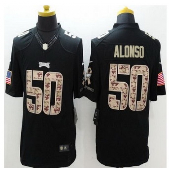 New Philadelphia Eagles #50 Kiko Alonso Black Men Stitched NFL Limited Salute to Service jersey New Philadelphia Eagles #50 Kiko Alonso Black Men Stitched NFL Limited Salute to Service jersey