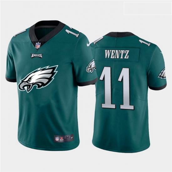 Nike Eagles 11 Carson Wentz Green Team Big Logo Vapor Untouchable Limited Jersey Nike Eagles 11 Carson Wentz Green Team Big Logo Vapor Untouchable Limited Jersey