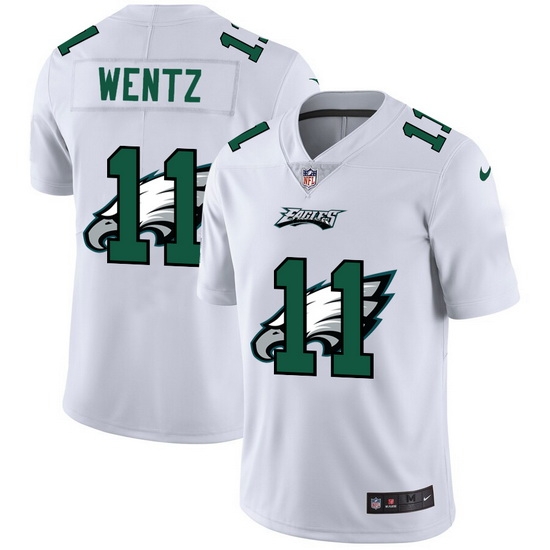 Nike Eagles 11 Carson Wentz White Shadow Logo Limited Jersey Nike Eagles 11 Carson Wentz White Shadow Logo Limited Jersey