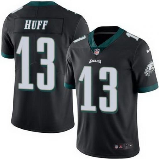 Nike Eagles #13 Josh Huff Black Mens Stitched NFL Limited Rush Jersey Nike Eagles #13 Josh Huff Black Mens Stitched NFL Limited Rush Jersey