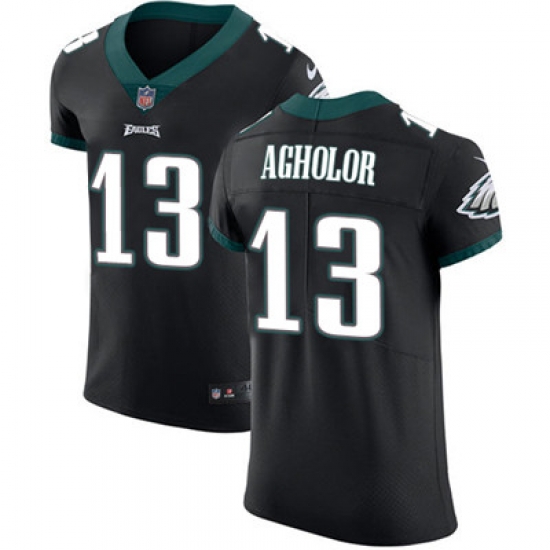 Nike Eagles #13 Nelson Agholor Black Alternate Mens Stitched NFL Vapor Untouchable Elite Jersey Nike Eagles #13 Nelson Agholor Black Alternate Mens Stitched NFL Vapor Untouchable Elite Jersey
