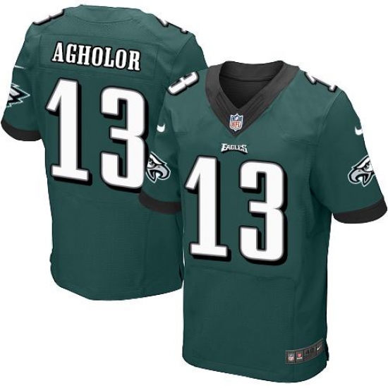 Nike Eagles #13 Nelson Agholor Midnight Green Team Color Men's Stitched NFL New Elite Jersey Nike Eagles #13 Nelson Agholor Midnight Green Team Color Men's Stitched NFL New Elite Jersey