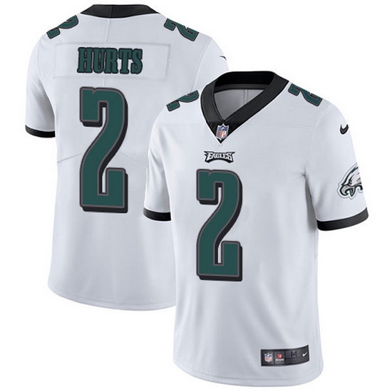 Nike Eagles 2 Jalen Hurts White Men Stitched NFL Vapor Untouchable Limited Jersey Nike Eagles 2 Jalen Hurts White Men Stitched NFL Vapor Untouchable Limited Jersey